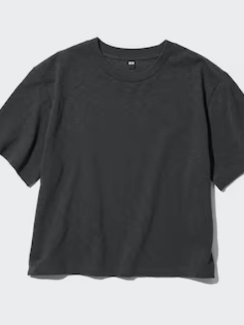 Uniqlo Short Sleeve Cropped T-Shirt XS Black